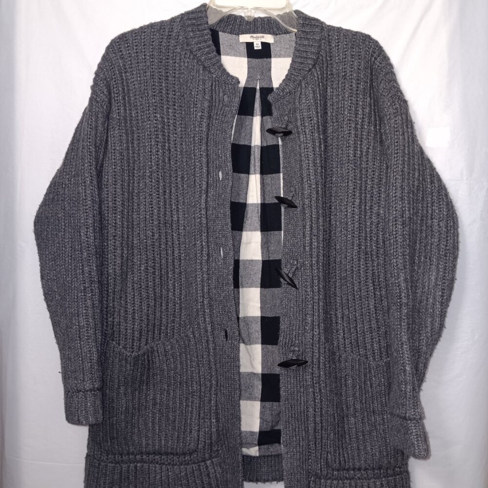 MADEWELL MERINO WOOL ALPACA BLEND CARDIGAN SWEATER